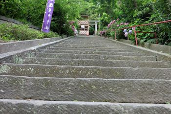 遠見崎神社_ひな祭りの階段