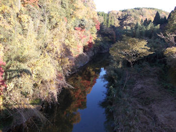 養老渓谷ハイキングコースのバンガロー村・弘文洞跡ルート